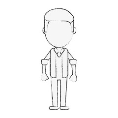 Young man avatar icon vector illustration graphic design