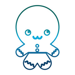 ginger man icon over white background vector illustration