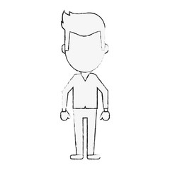 Young man avatar icon vector illustration graphic design