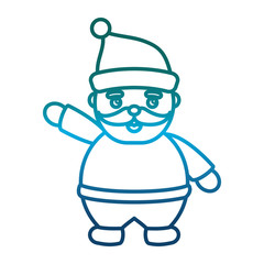 cartoon santa claus icon over white background vector illustration