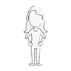 Young woman avatar icon vector illustration graphic design