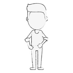 Young man avatar icon vector illustration graphic design