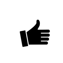 like right gesture simple black icon