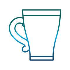 coffee mug Icon over white background vector illustration