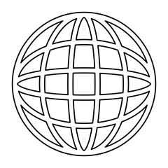 planet sphere isolated icon