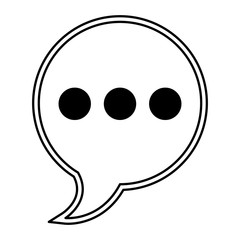 speech bubble isolated icon