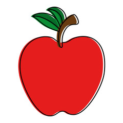 apple fresh fruit icon
