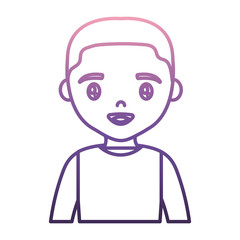 young man icon over white background vector illustration