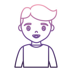young man icon over white background vector illustration