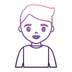 young man icon over white background vector illustration