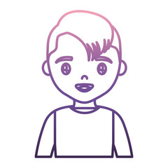 young man icon over white background vector illustration