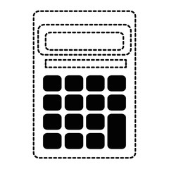 calculator math device icon vector illustration design
