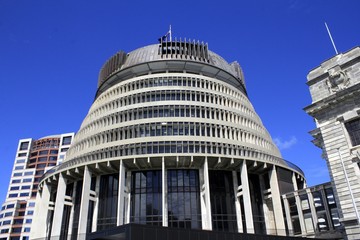 Fototapeta na wymiar New Zealand parliament,Wellington,New Zealand