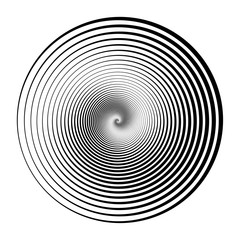Vector Round Spiral Graphic Element