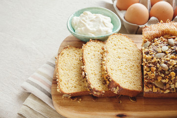 healthy almond bread, Keto, ketogenic diet, paleo, low carb fat