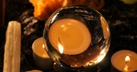 Fortune teller psychic medium future table reading setup