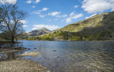 Fototapeta na wymiar Lake Snowdonia, Wales, UK