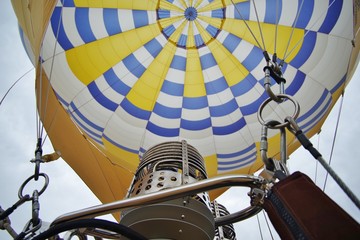 Naklejka premium 気球の内部