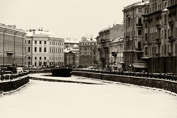 St. Petersburg Moika river embankment