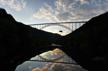 Lone jumper at New River Bridge