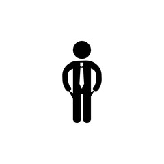 Businessman stay with empty pockets icon. Finance elements. Premium quality graphic design. Simple icon for websites, web design, mobile app, info graphics