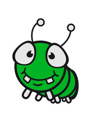 loch boden wand klein baby kind süß wurm krabbeln schnecke kriechen raupe schlange süß niedlich comic cartoon