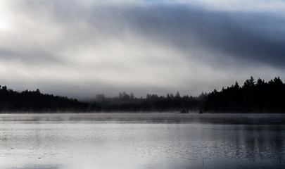 Foggy Lake in Maine