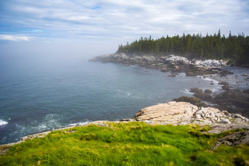 Fototapeta na wymiar Maine Island Shoreline, Isle Au Haut
