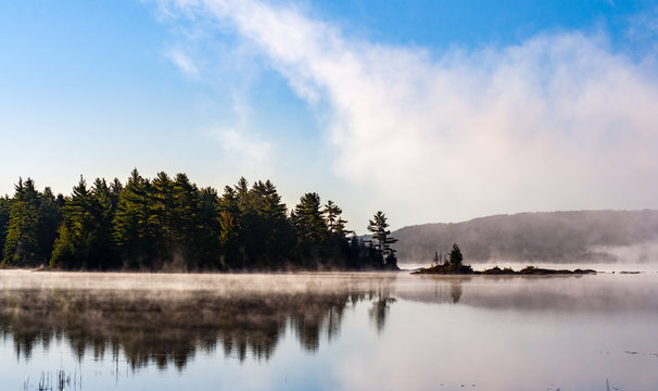 Foggy Lake in Maine