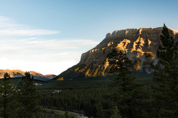 Landscape of Mountain during the sunset in Banff National Park. Alberta, Canada - 179929823