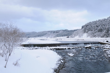 日本の冬景色