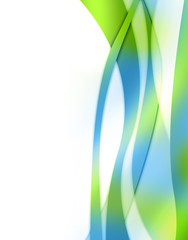 抽象背景　エコ　曲線模様