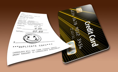 Signatures on credit card receipts will soon be phased out entirely. This illustration goes with...