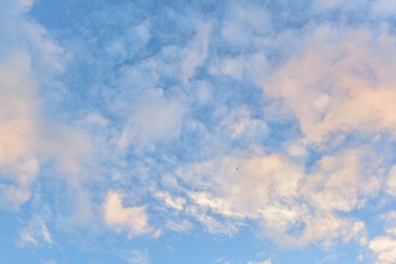 Clouds in the blue sky for background