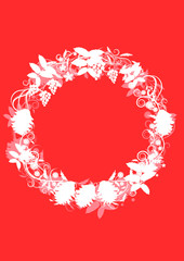 クリスマス、リース、飾り