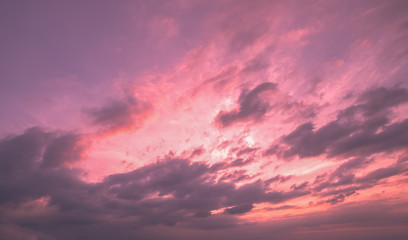 Obraz premium Sky at sunset background.