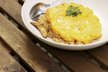 Thai food, Thai spicy salad, Fire rices