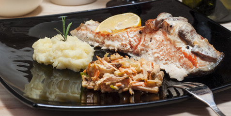 семга запеченая