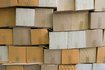 A pile of cardboard box for background picture