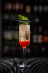 Photo sur Plexiglas Cocktail Cocktail fantaisie au champagne