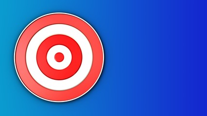 3d target with blank