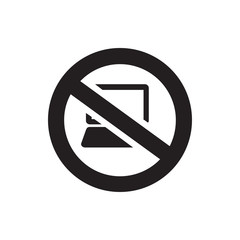 no laptop icon illustration