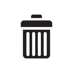 trash bin icon illustration