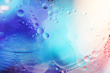 An artful colorful background with bubbles.
