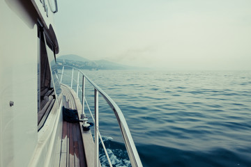 yacht and Black sea