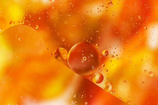 An artful colorful background with bubbles.