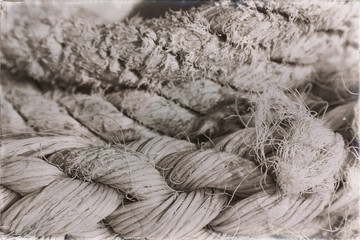 the concept of navigation whit  vassel  rope