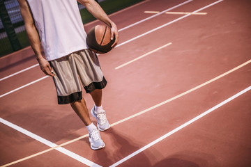 Fototapeta premium Handsome basketball player