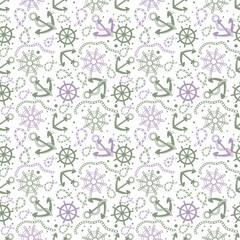 Seamless abstract marine pattern