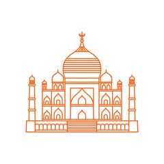 Landmark of the world icon design illustration